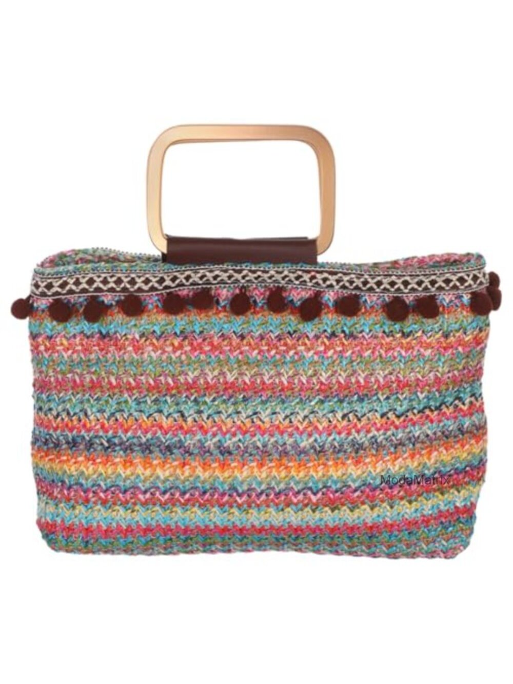 Straw Tote Purse Large Capacity Woven Handbag Lightweight Casual Beach Travel